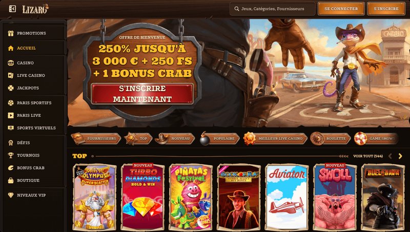 Meilleur lizaro online casino à France