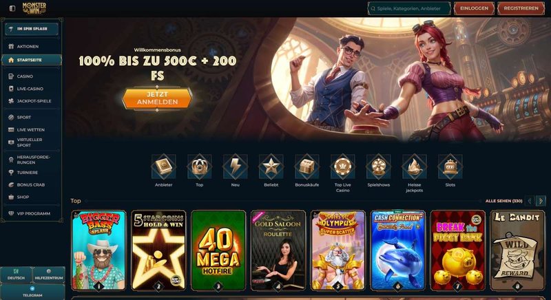 Introduction to monsterwin casino login